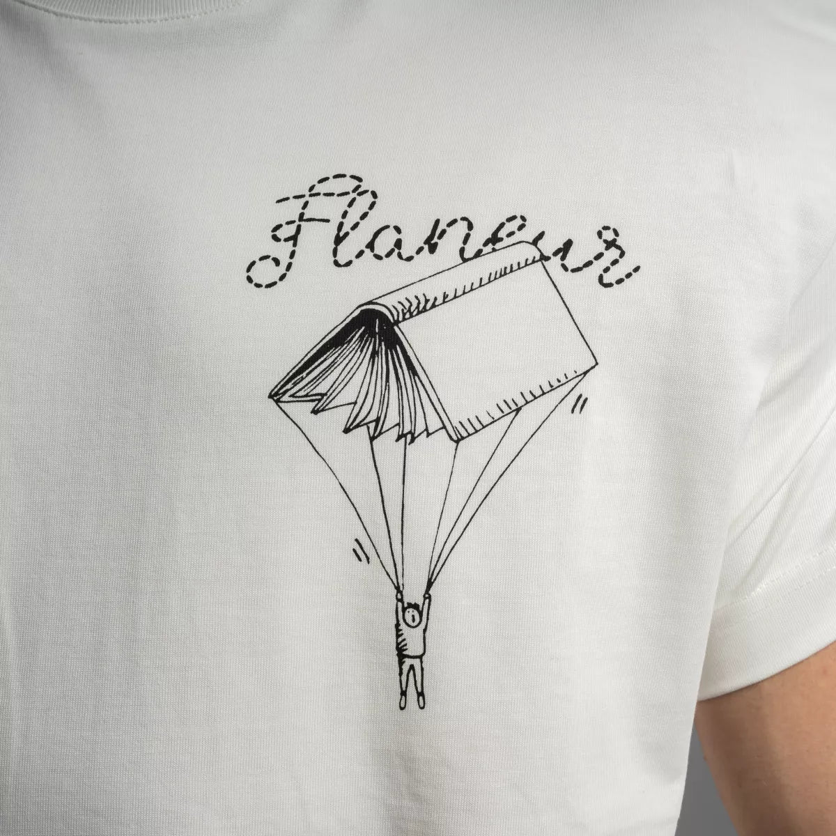 Flaneur Shirt met Backprint Wit | One for the Books