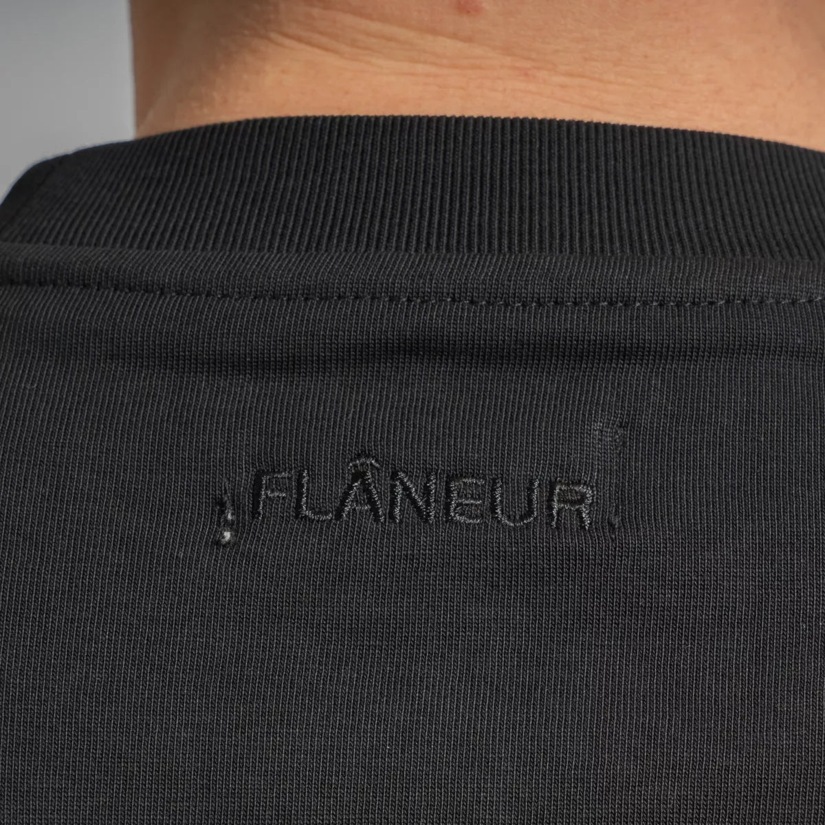 Flaneur Shirt met Backprint Zwart | Blossom