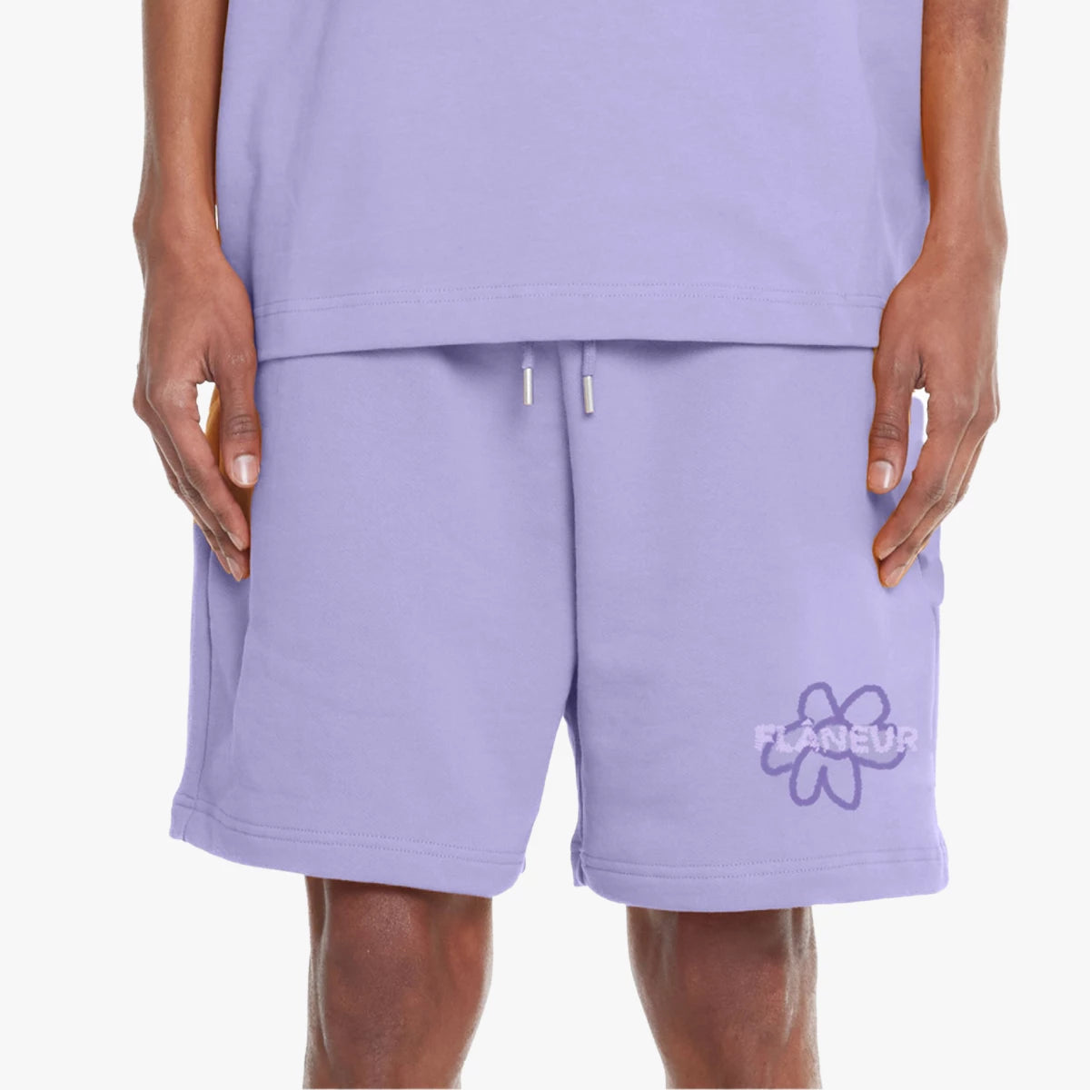 Flaneur Shorts paars | Flower Doodle