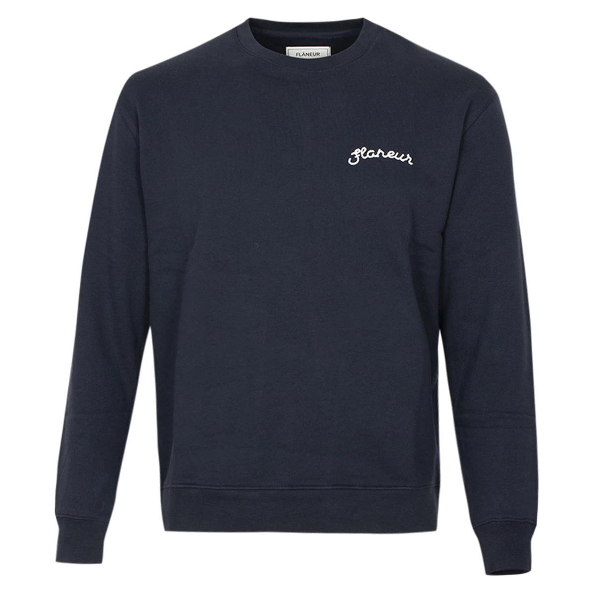 Flaneur Sweater donkerblauw | Sighnature sweater