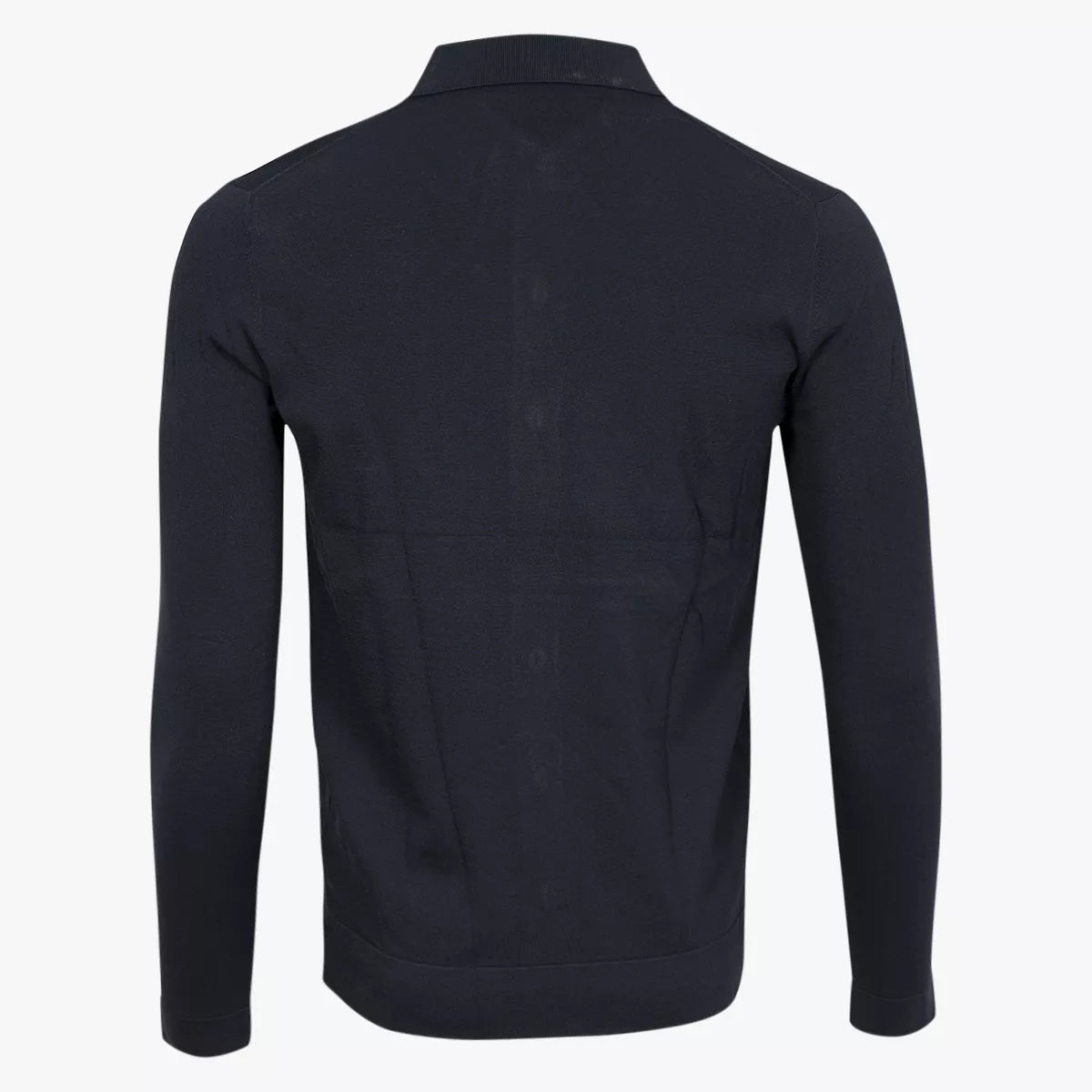 Genti polo lange mouw donkerblauw