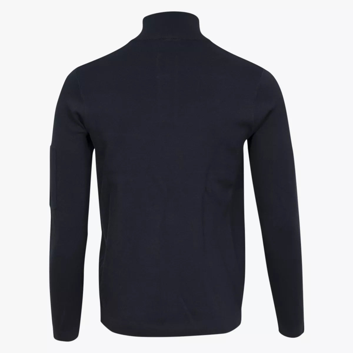 Genti trui met halve zip donkerblauw