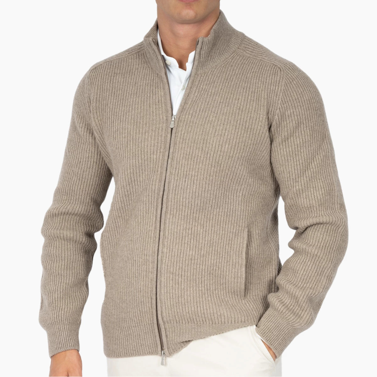 Gran Sasso Gebreid vest beige