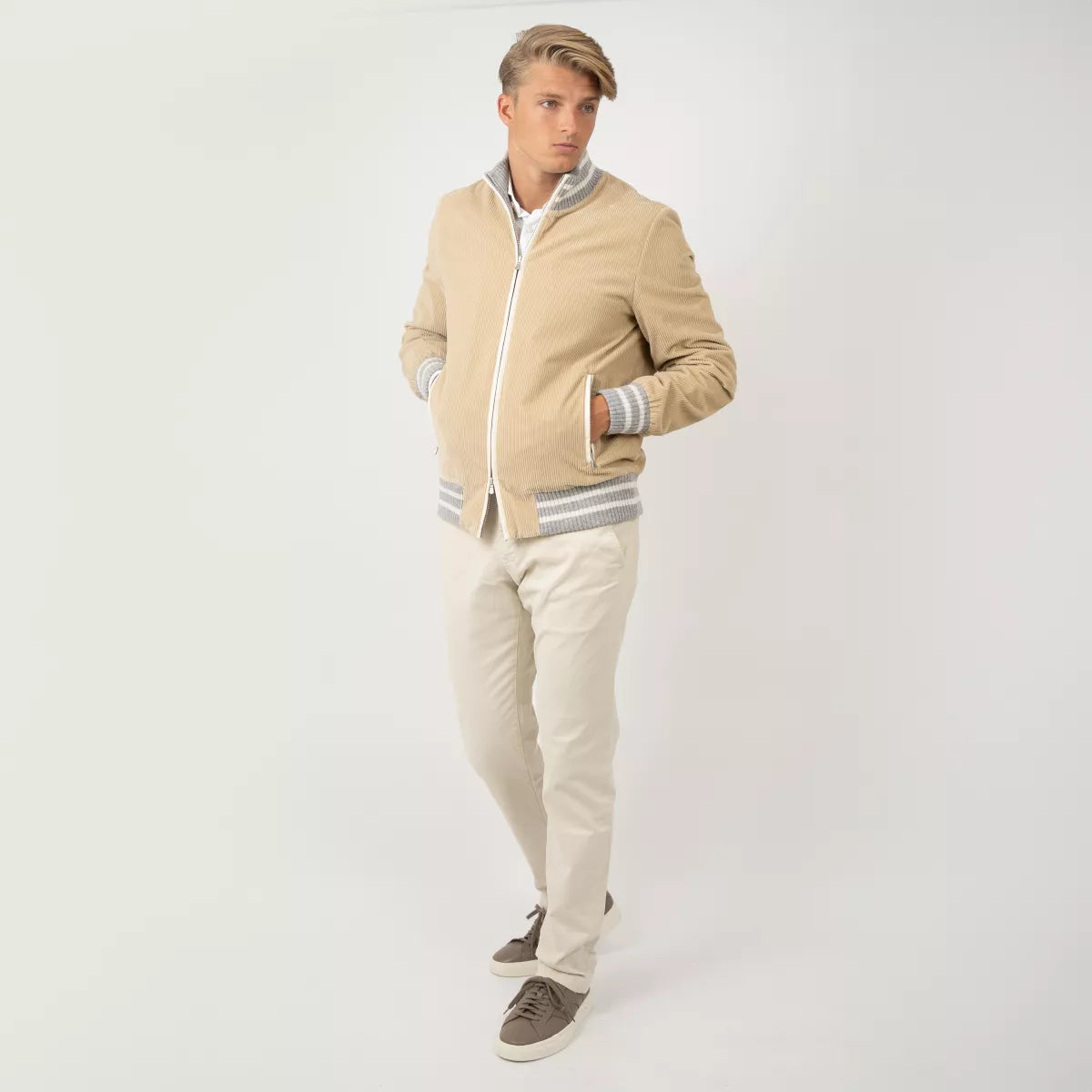 Gran Sasso Jack beige corduroy