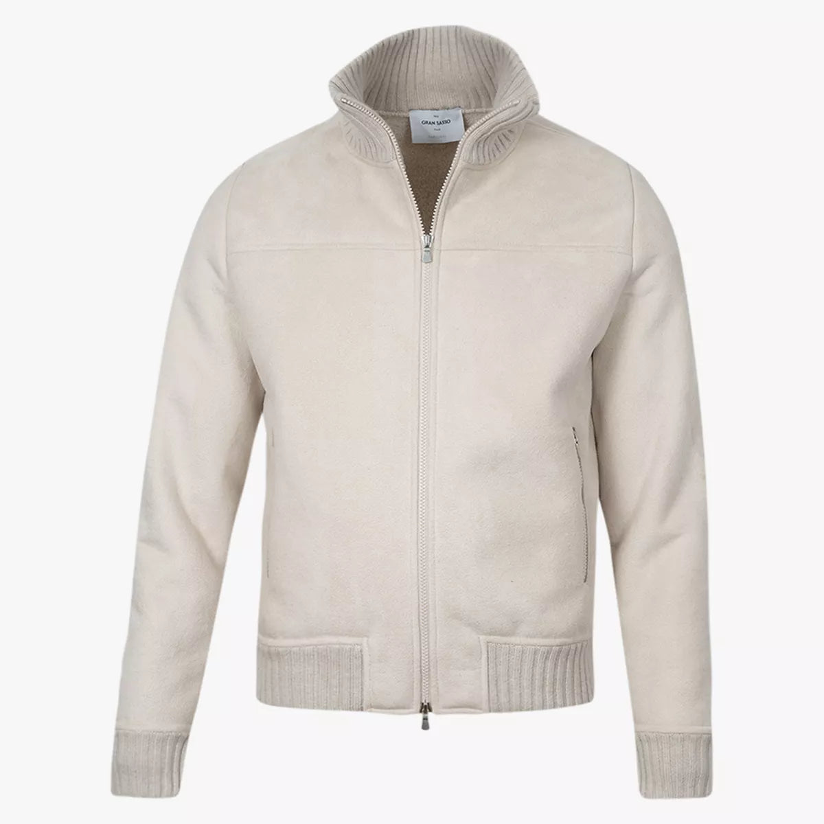 Gran Sasso Jas Off-White | Faux Sheepskin