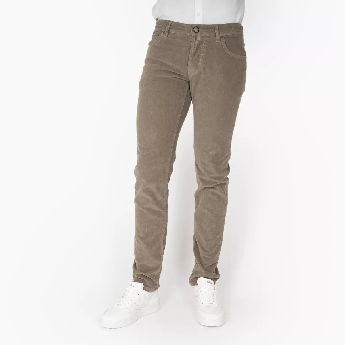 Jacob Cohen Chino Corduroy Taupe | Nick Slim