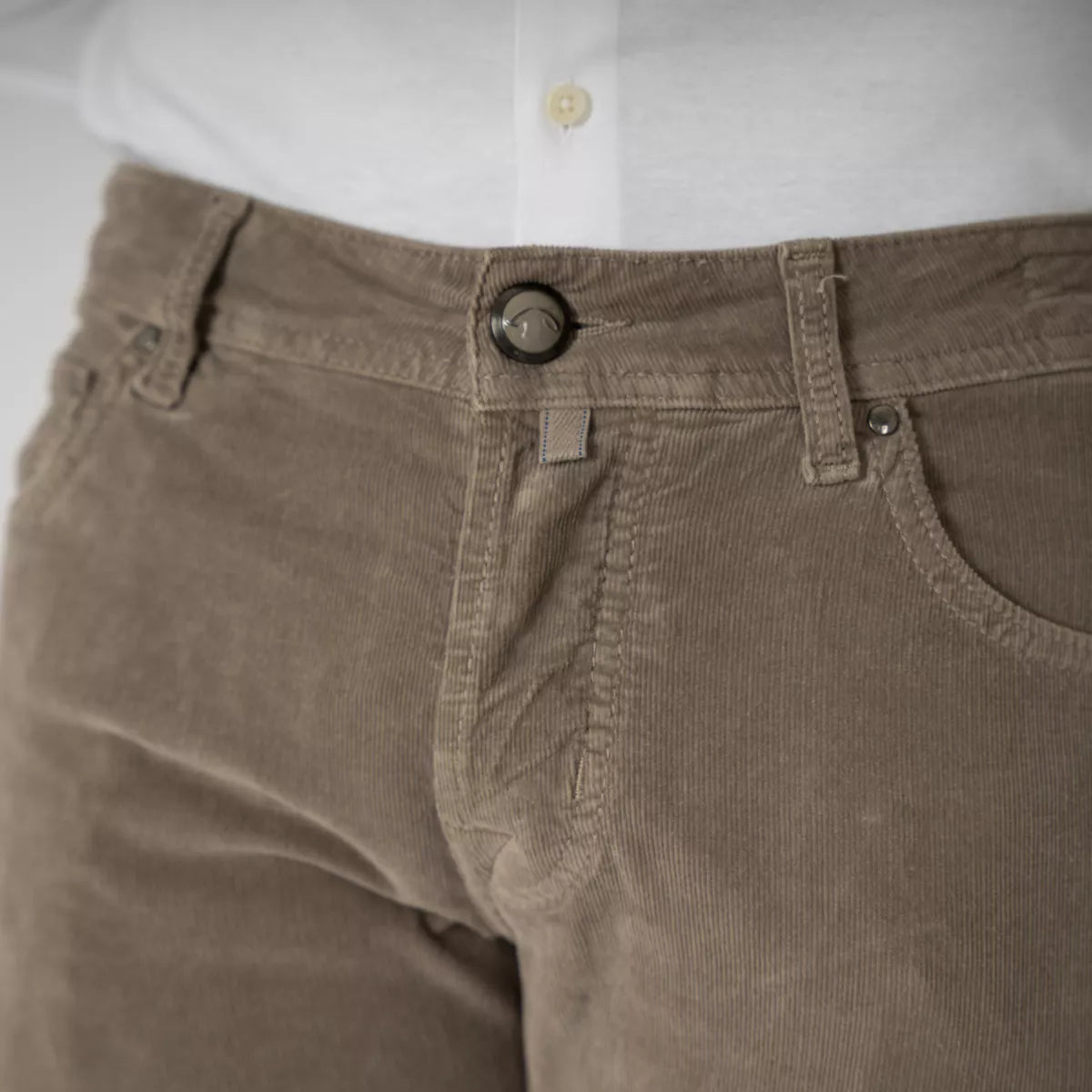 Jacob Cohen Chino Corduroy Taupe | Nick Slim