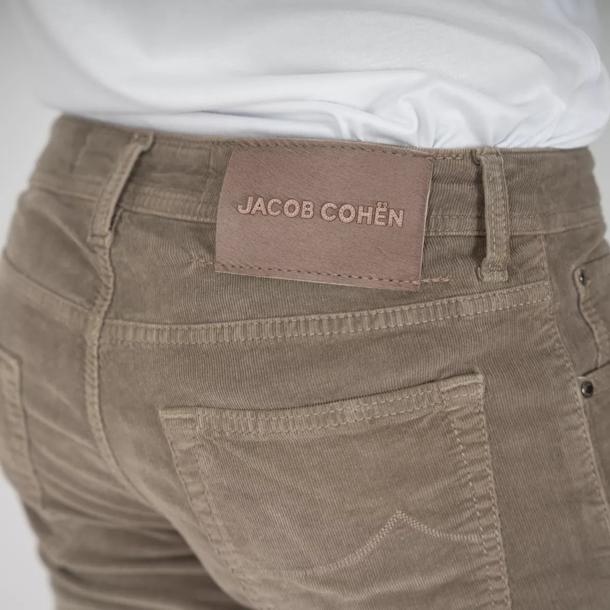 Jacob Cohen Chino Corduroy Taupe | Nick Slim