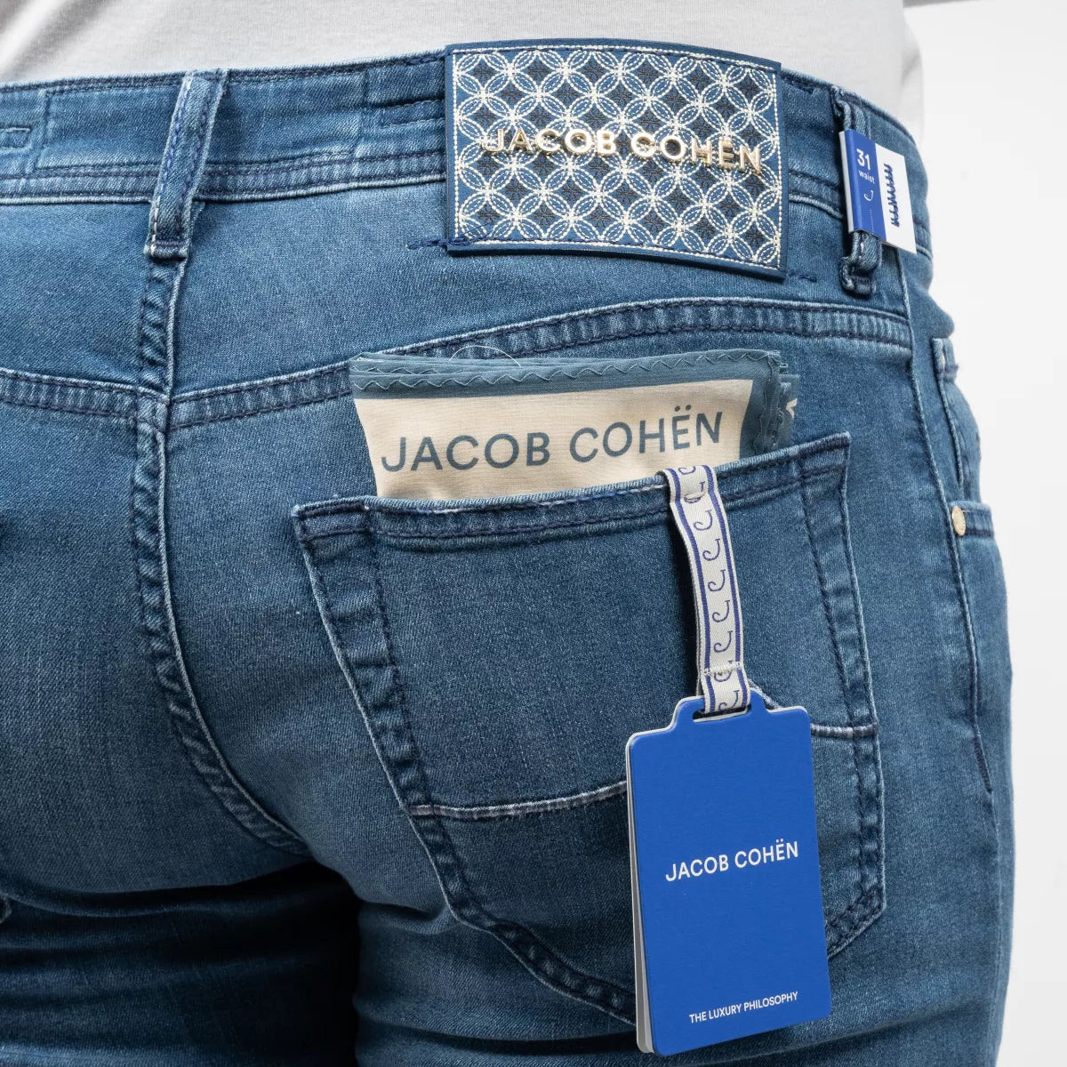 Jacob Cohen Jeans Middenblauw | Nick Slim