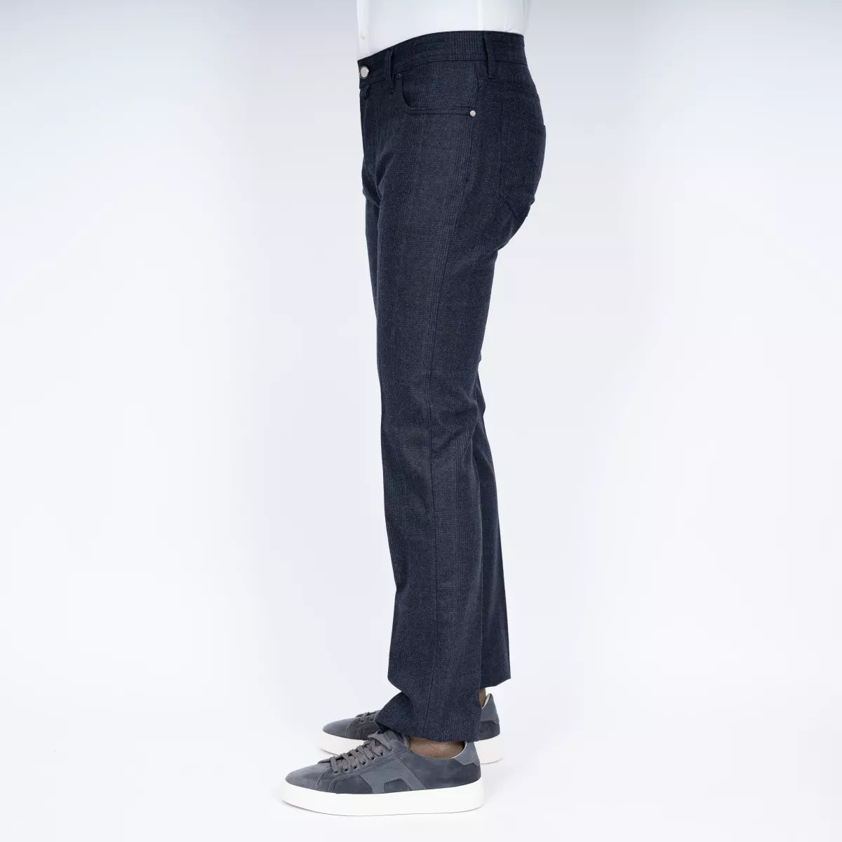 Jacob Cohen Pantalon Donkerblauwe Ruit | Bard