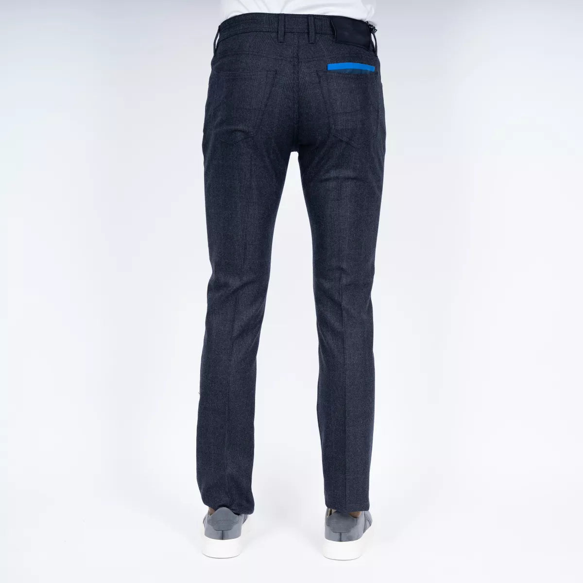 Jacob Cohen Pantalon Donkerblauwe Ruit | Bard