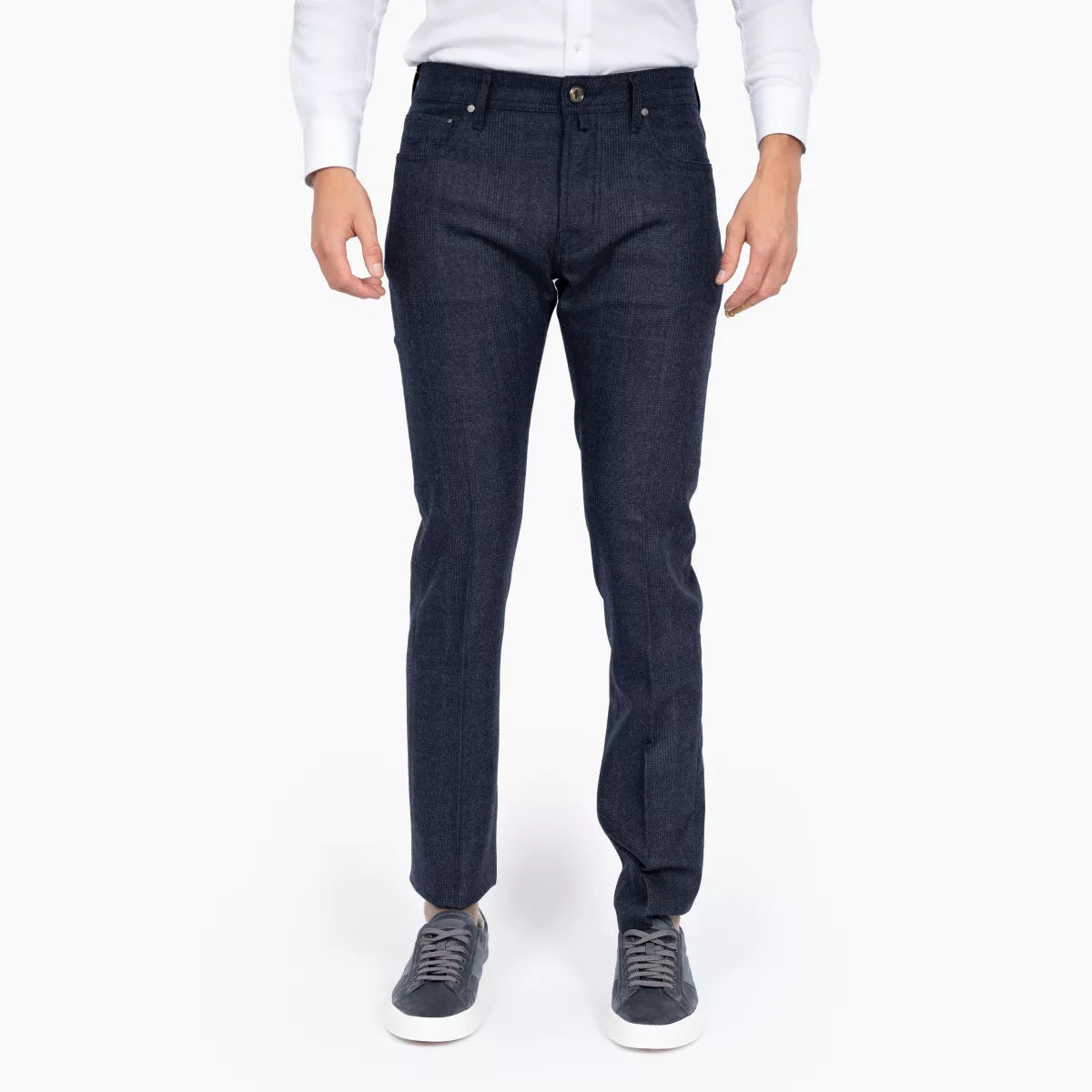 Jacob Cohen Pantalon Donkerblauwe Ruit | Bard