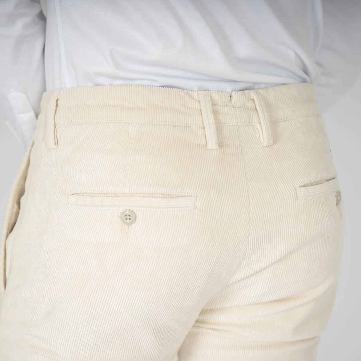 Jacob Cohen Pantalon off-white corduroy | Bobby