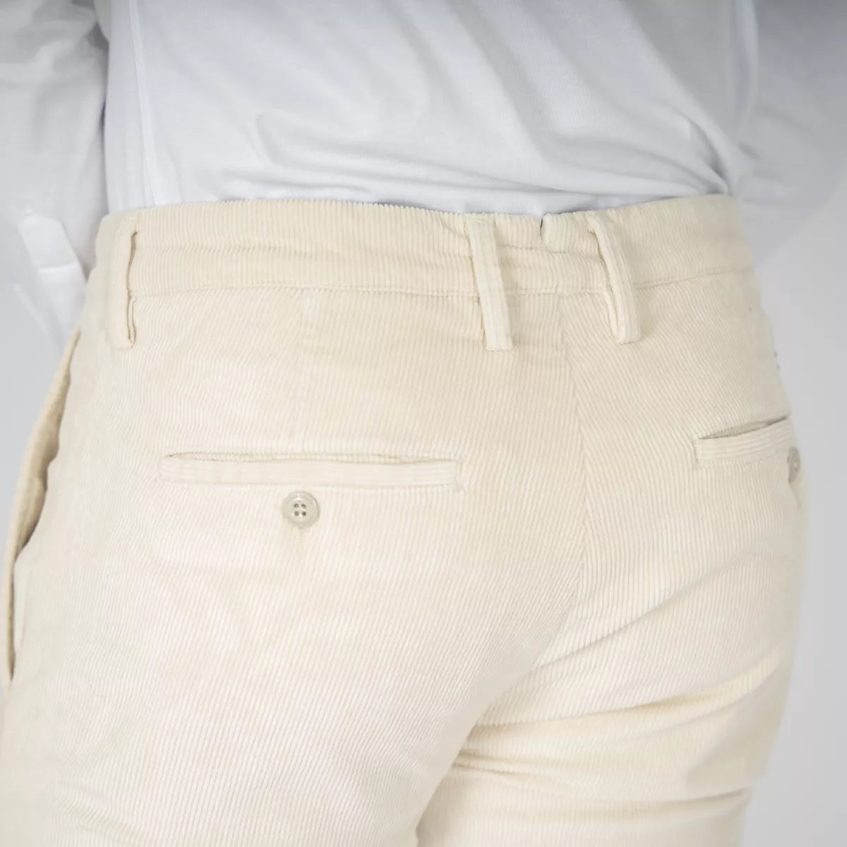 Jacob Cohen Pantalon off-white corduroy | Bobby