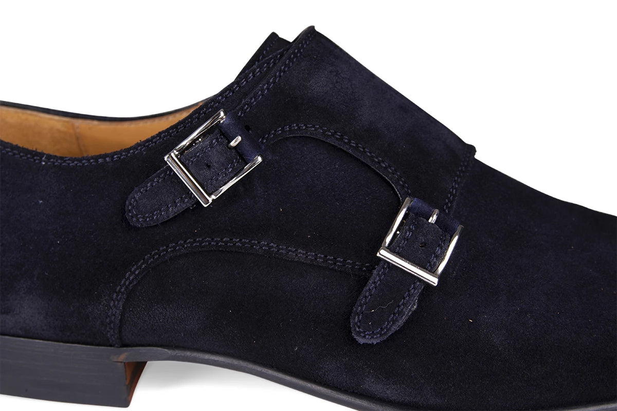 Magnanni Gespschoen donkerblauw | Crosti azul