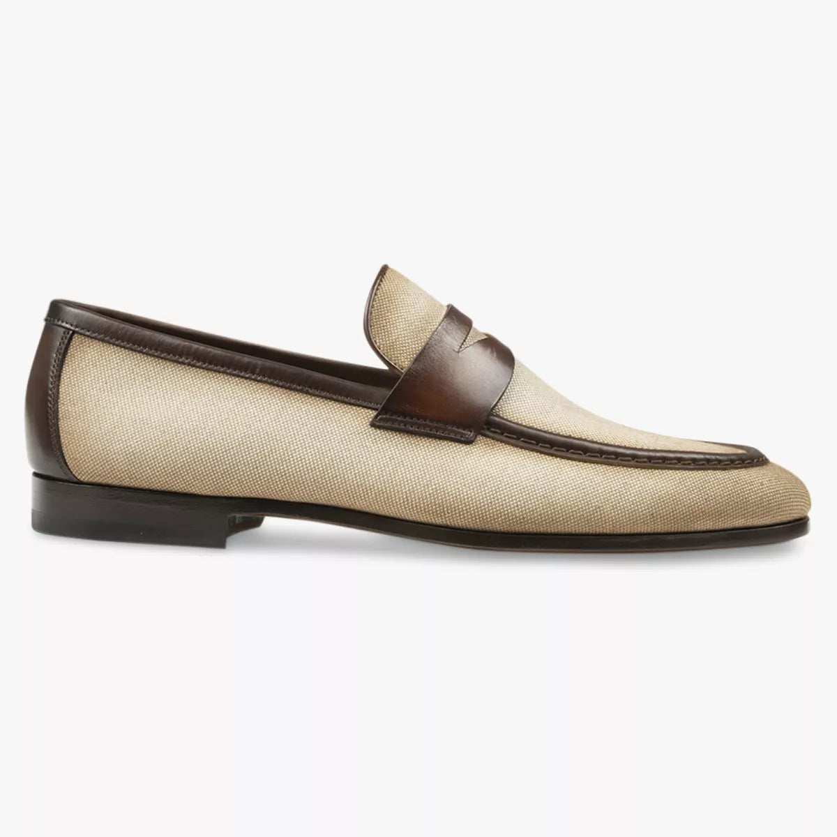 Magnanni Loafer Beige | Canvas & Leer