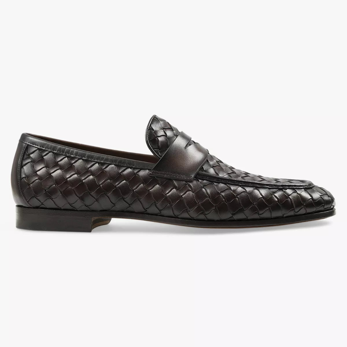 Magnanni Loafer Gevlochten Donkerbruin | Hand-Woven