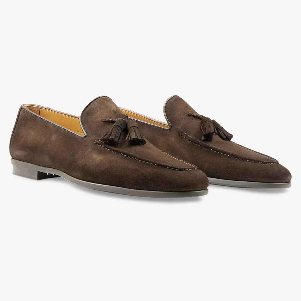 Magnanni Loafer Suede Bruin | Tassel Loafer