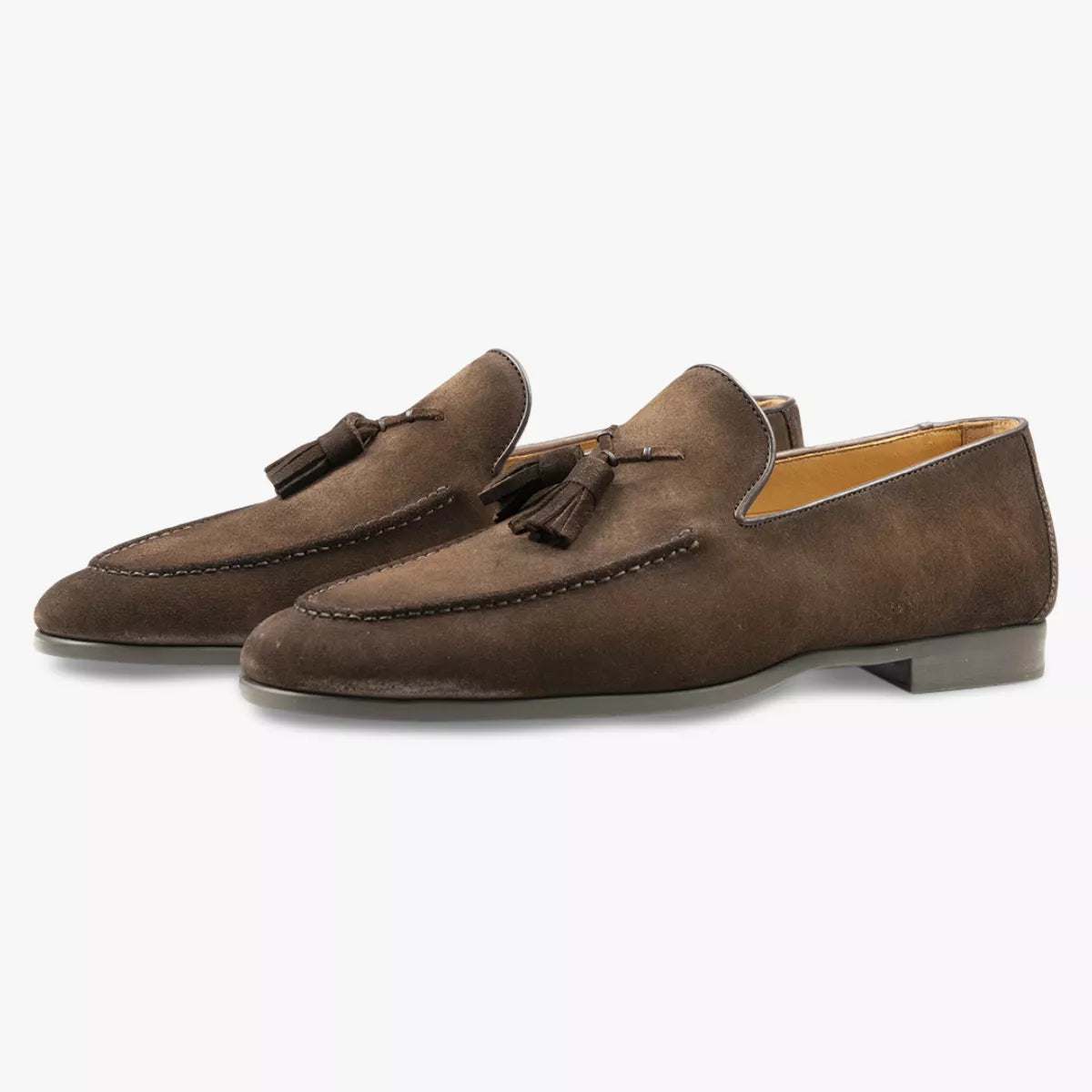 Magnanni Loafer Suede Bruin | Tassel Loafer