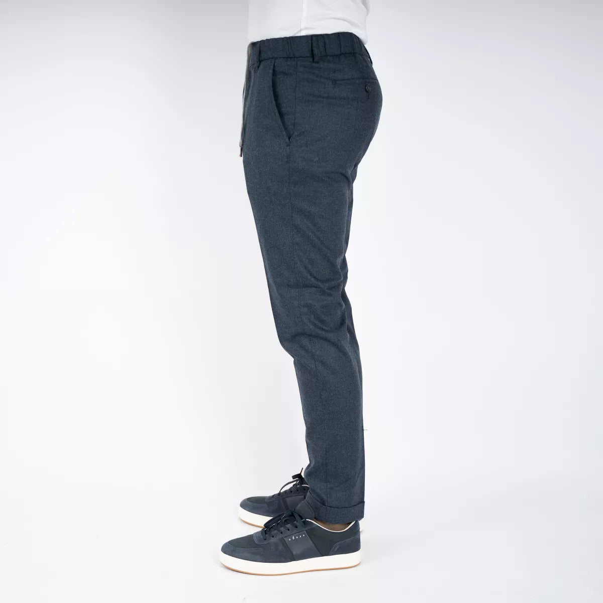 Marco Pescarolo Pantalon blauw | Manu 5029