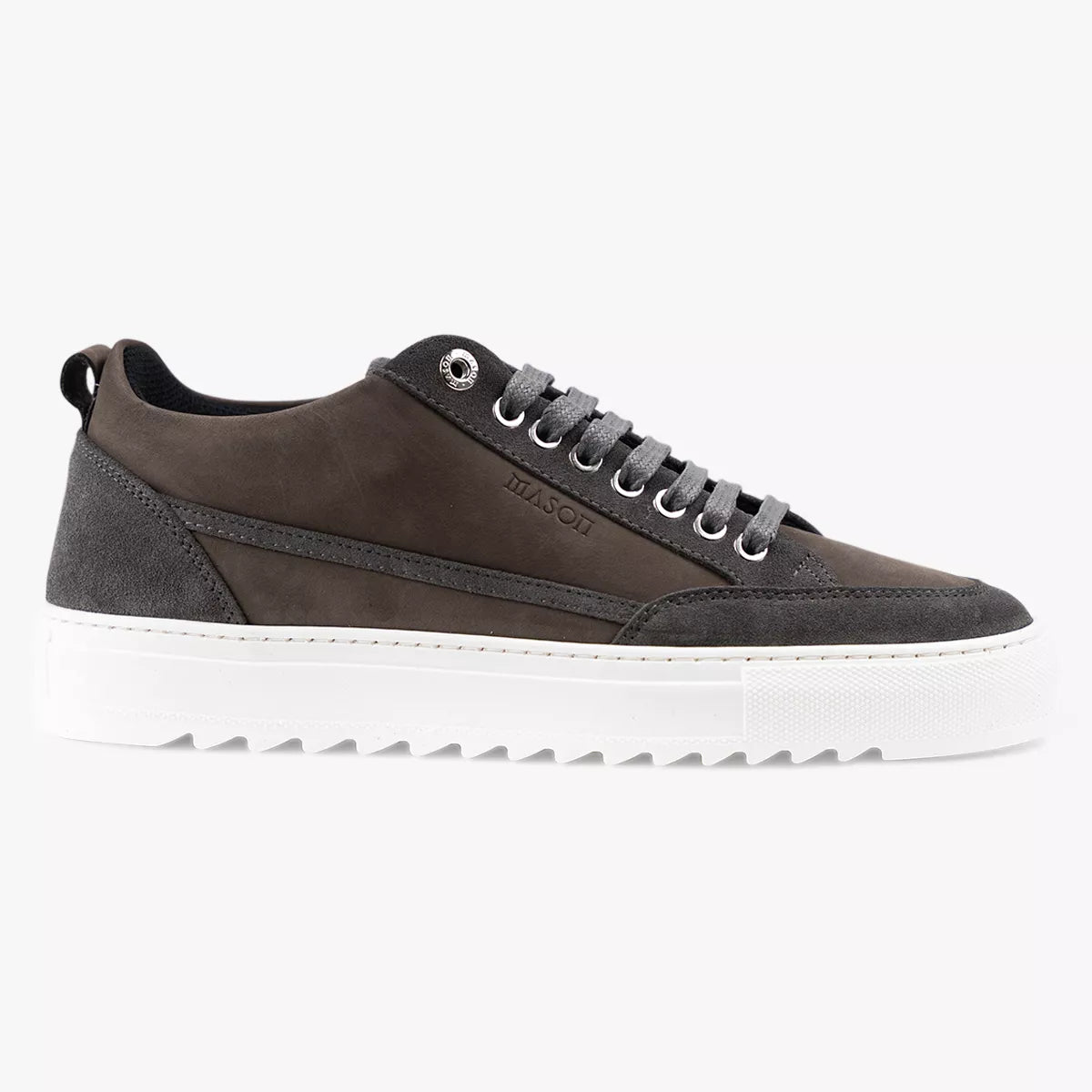 Mason Garments Sneaker grijs met bruin | TIA