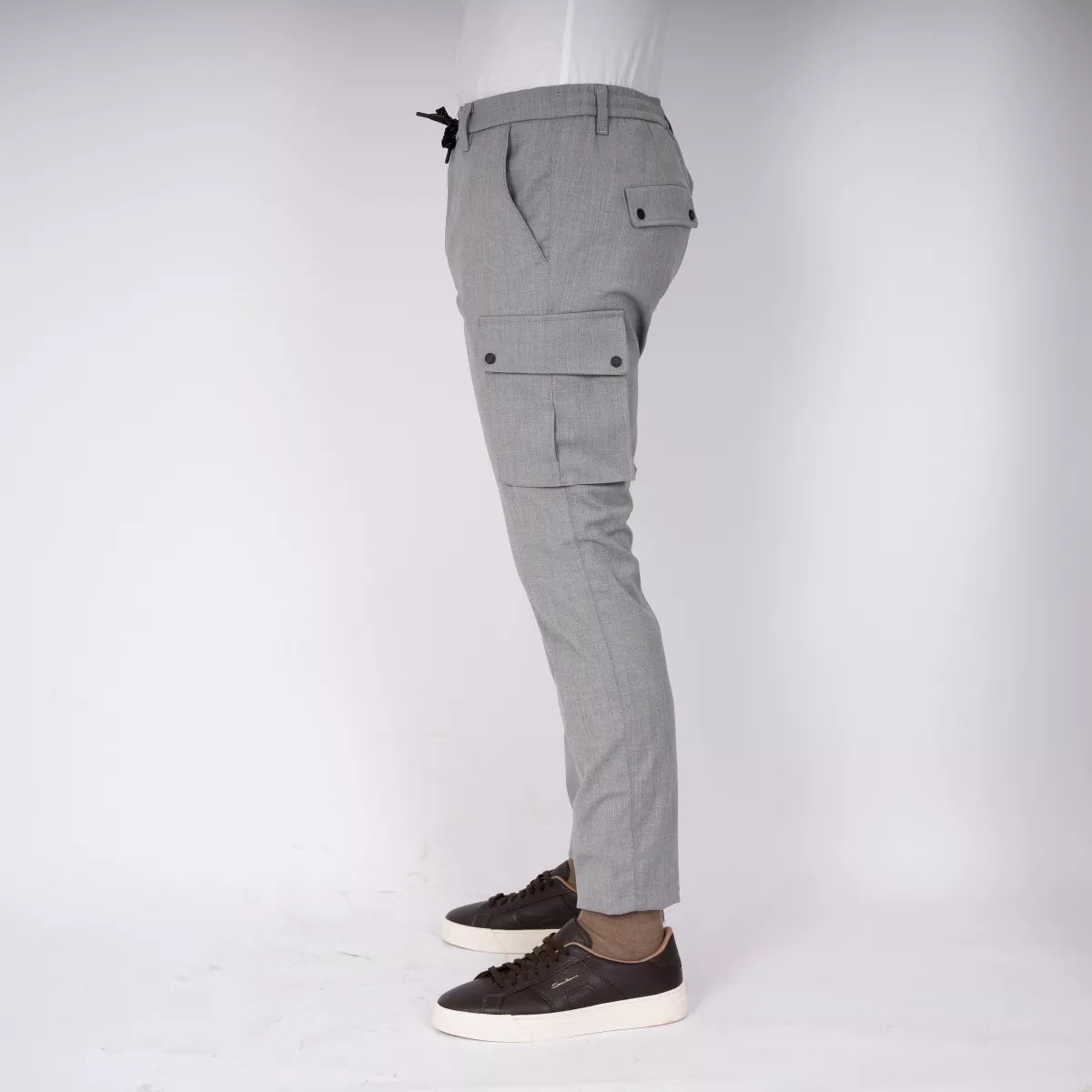 Mason's Chino Cargo Licht Grijs | Milano Jogger