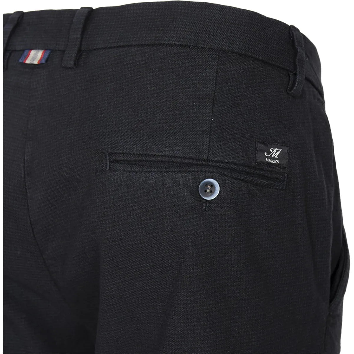 Mason's Chino donkerblauw geruit | Torino