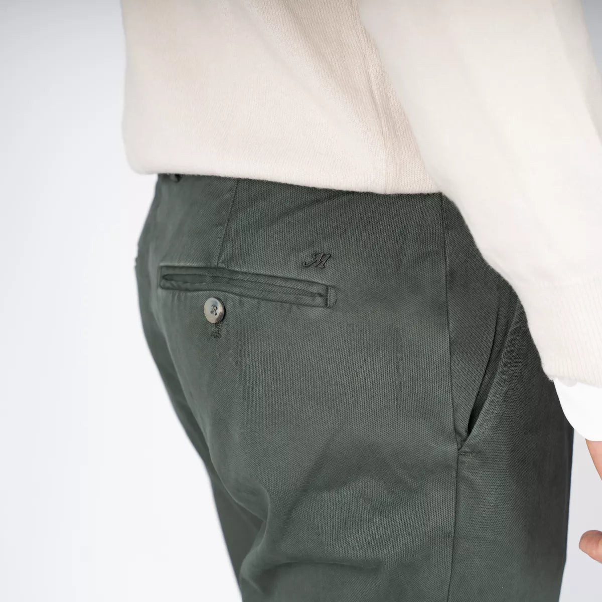 Mason's Chino donkergroen | Milano