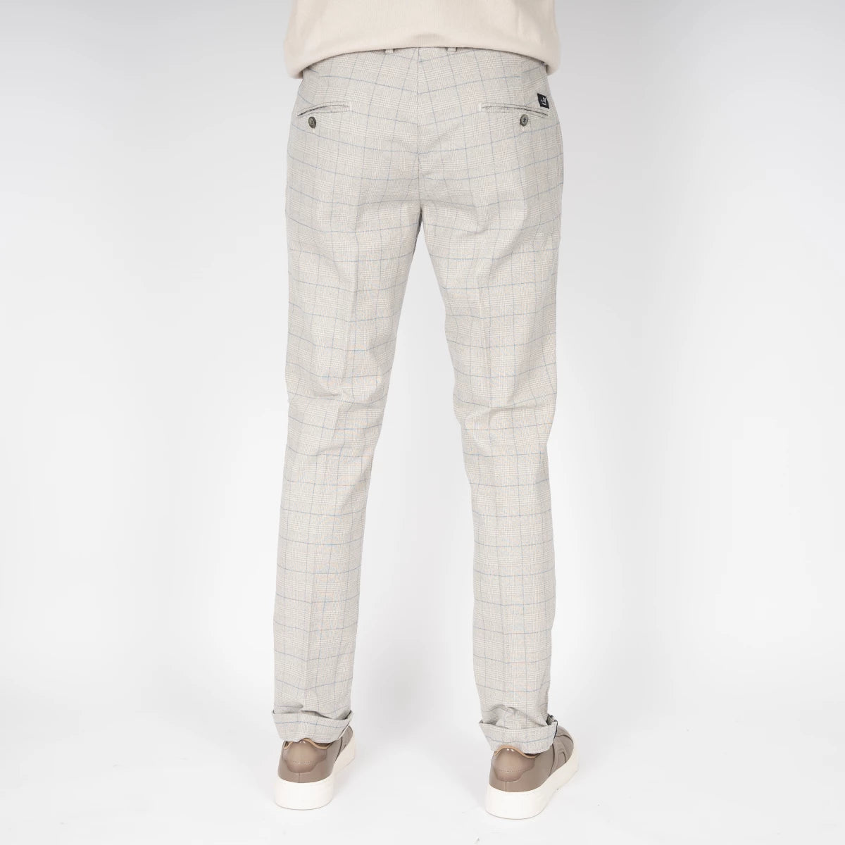 Mason's Pantalon grijs geruit | Torino