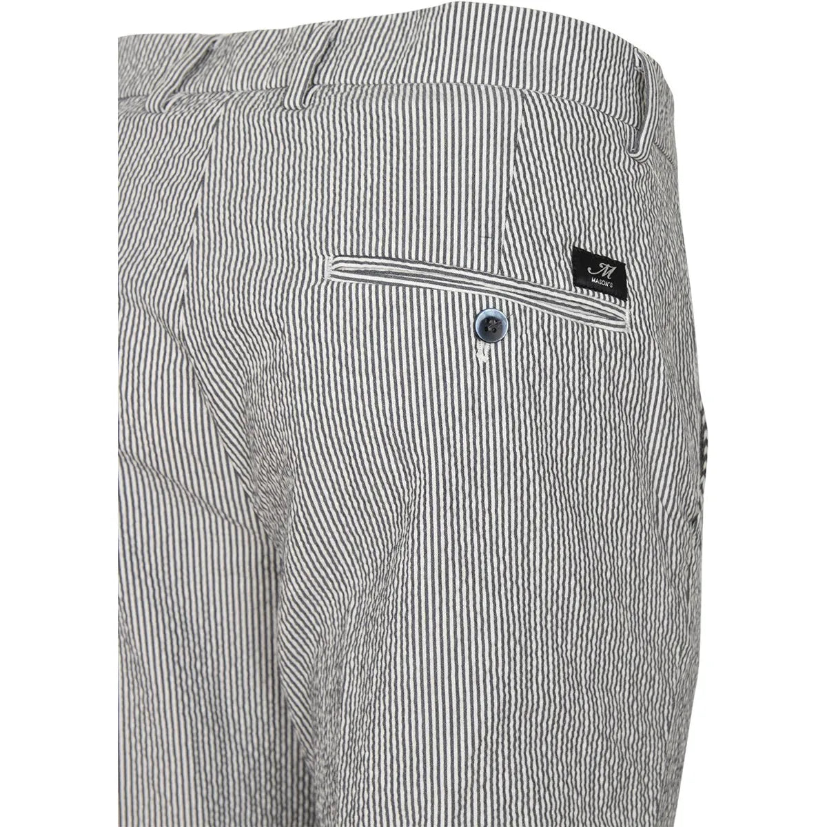 Mason's Torino Chino donkerblauw met wit gestreept