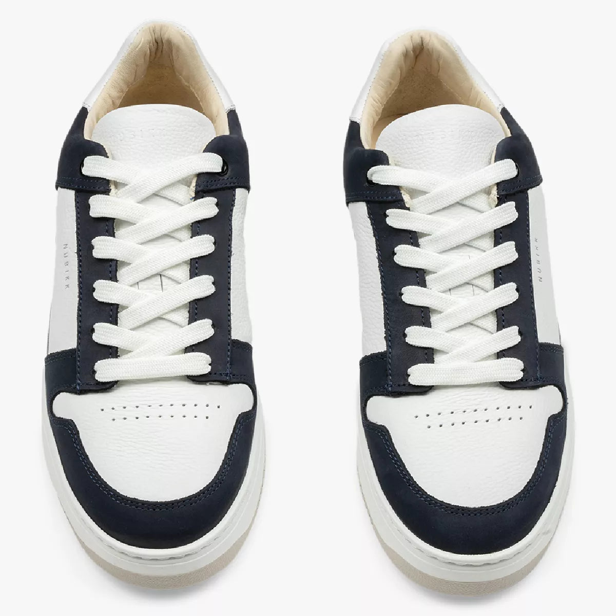 Nubikk Sneaker Wit met Blauw | Basket Court