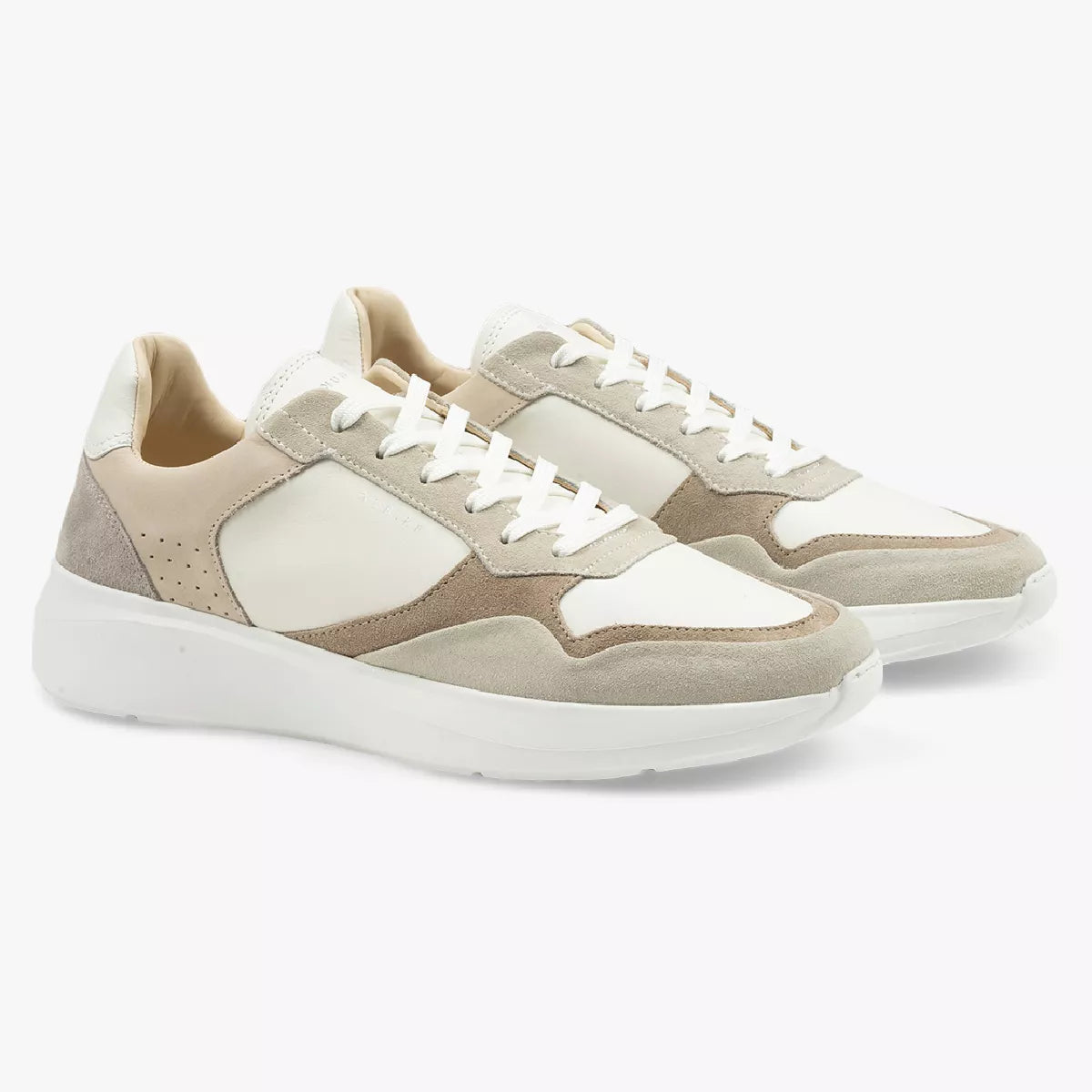 Nubikk Sneakers Wit met Beige | Rocky Road Wave