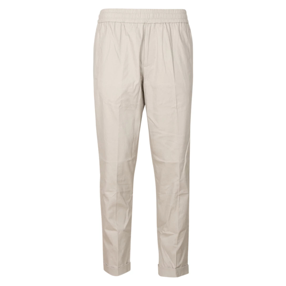 Olaf Pantalon zand | Slim Cotton Trousers