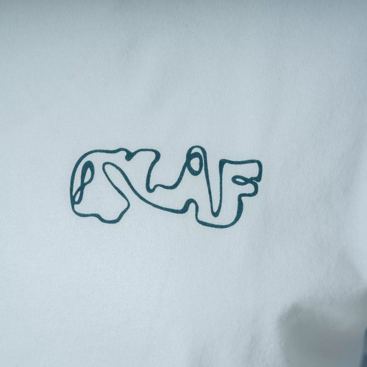 Olaf T-Shirt met Backprint Lichtblauw | Script Tee