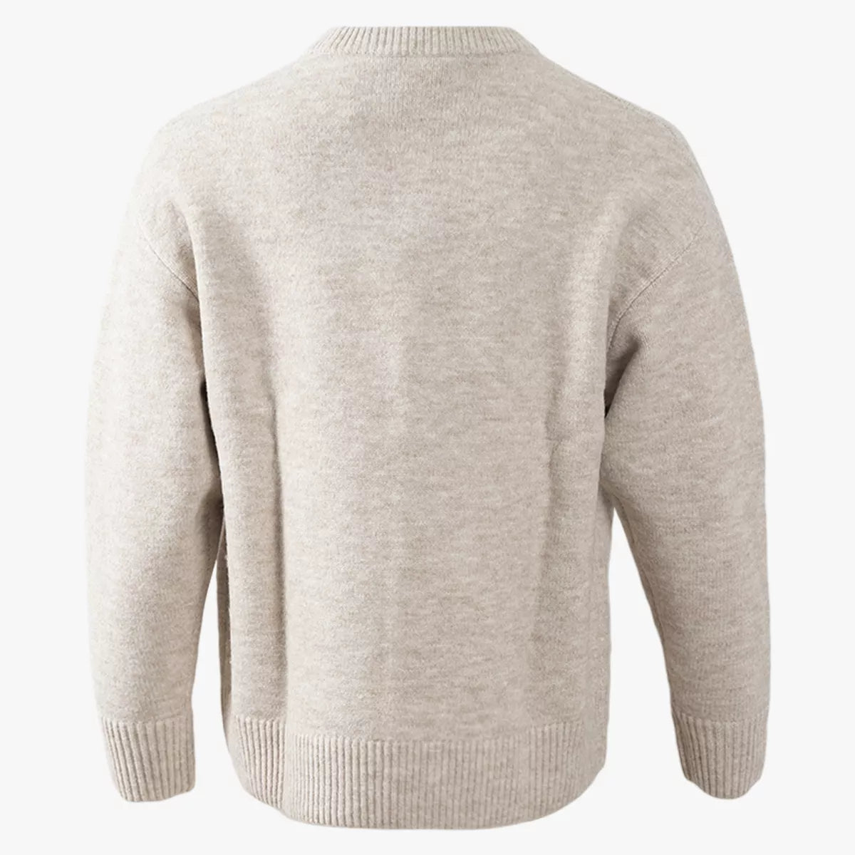 Olaf Trui beige | DRIFT KNITTED CREWNECK