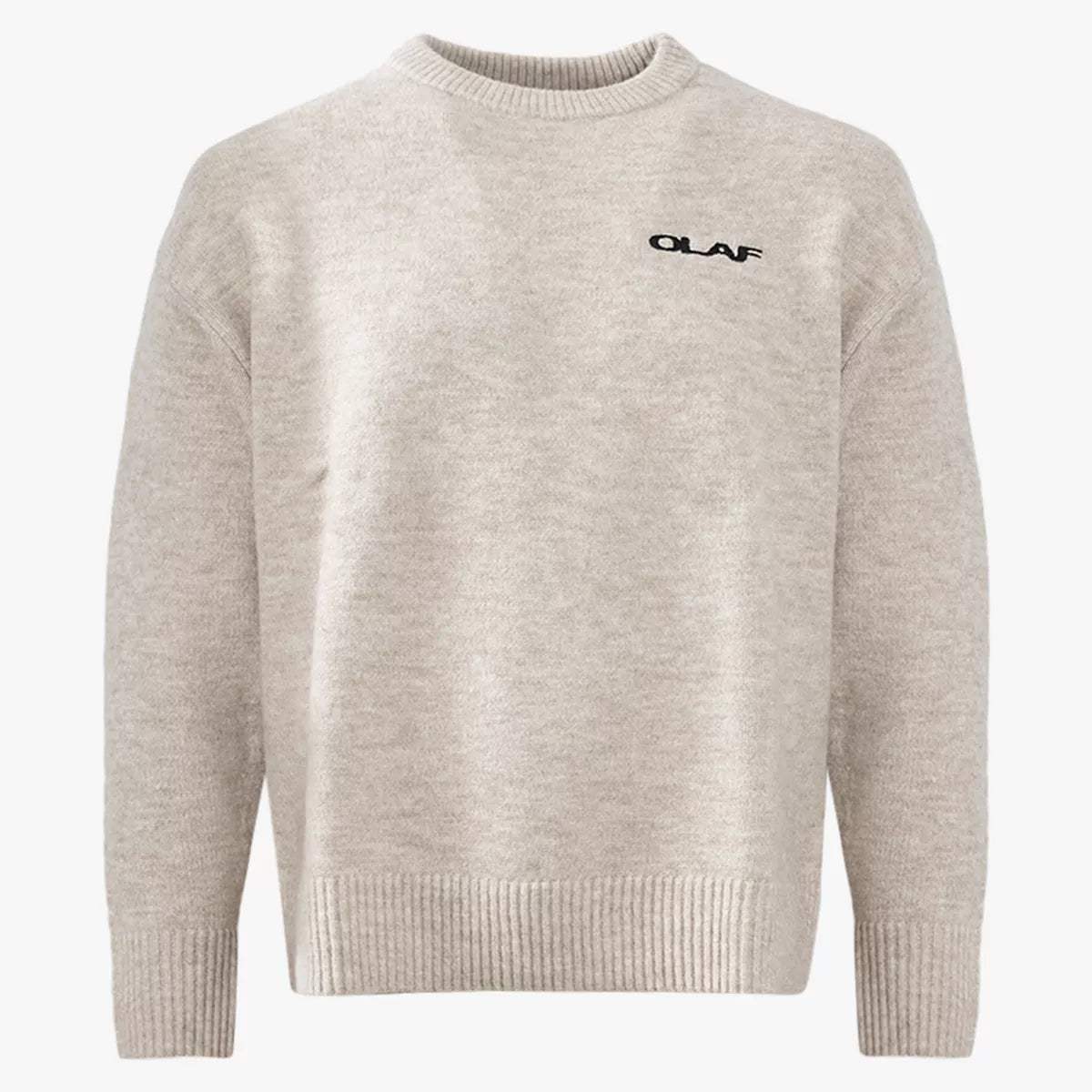 Olaf Trui beige | DRIFT KNITTED CREWNECK