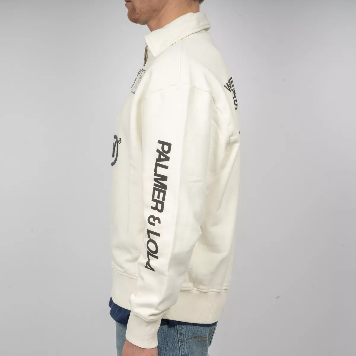 Pal Sporting Goods Sweater met Rits Off-White | Collection Half Zip