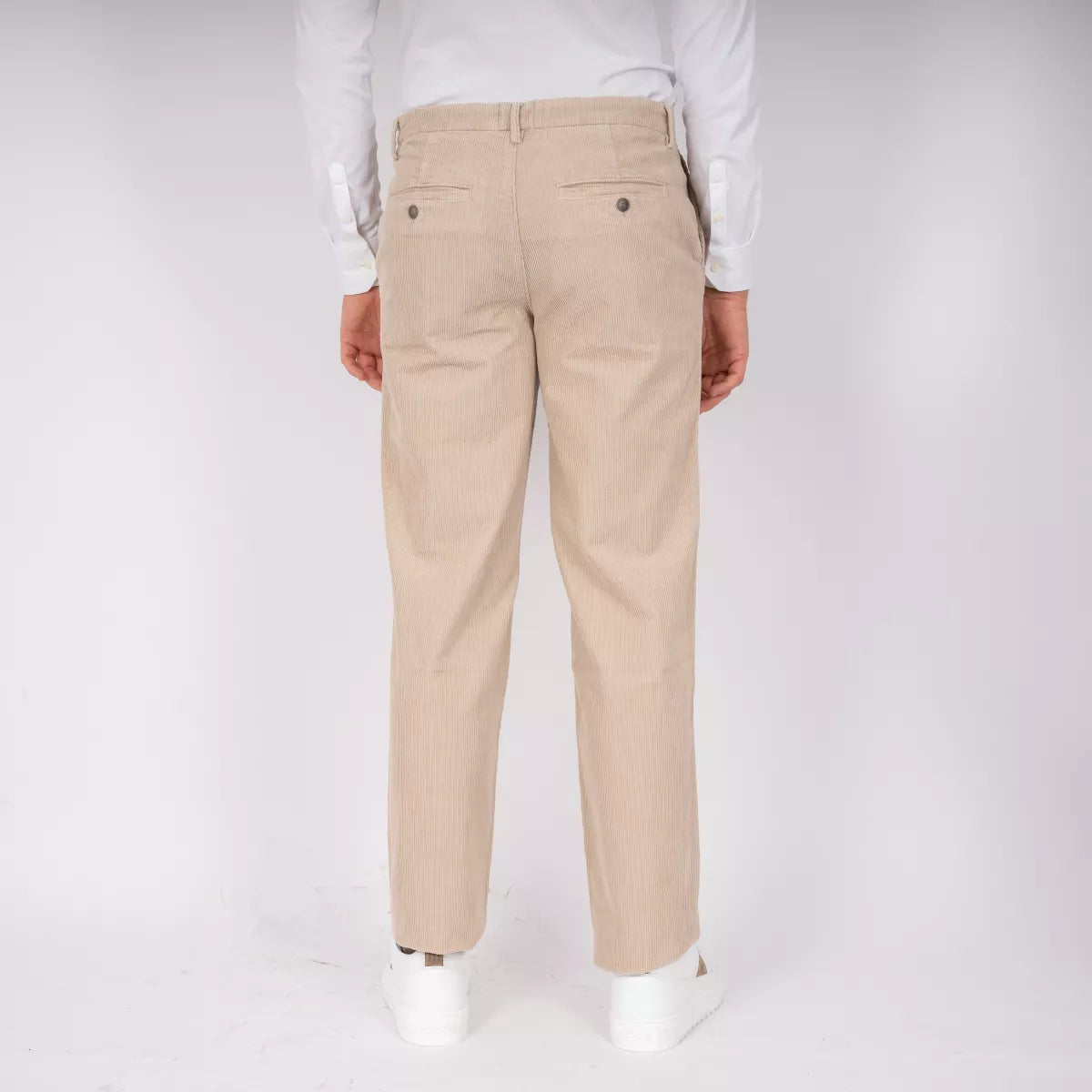 Plain Pantalon Corduroy Beige | LucasPL