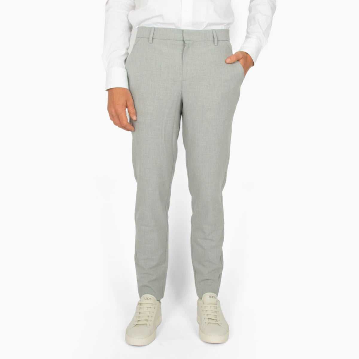 Plain pantalon lichtgrijs | Josh