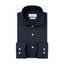 Profuomo Overhemd Japanese knitted donkerblauw