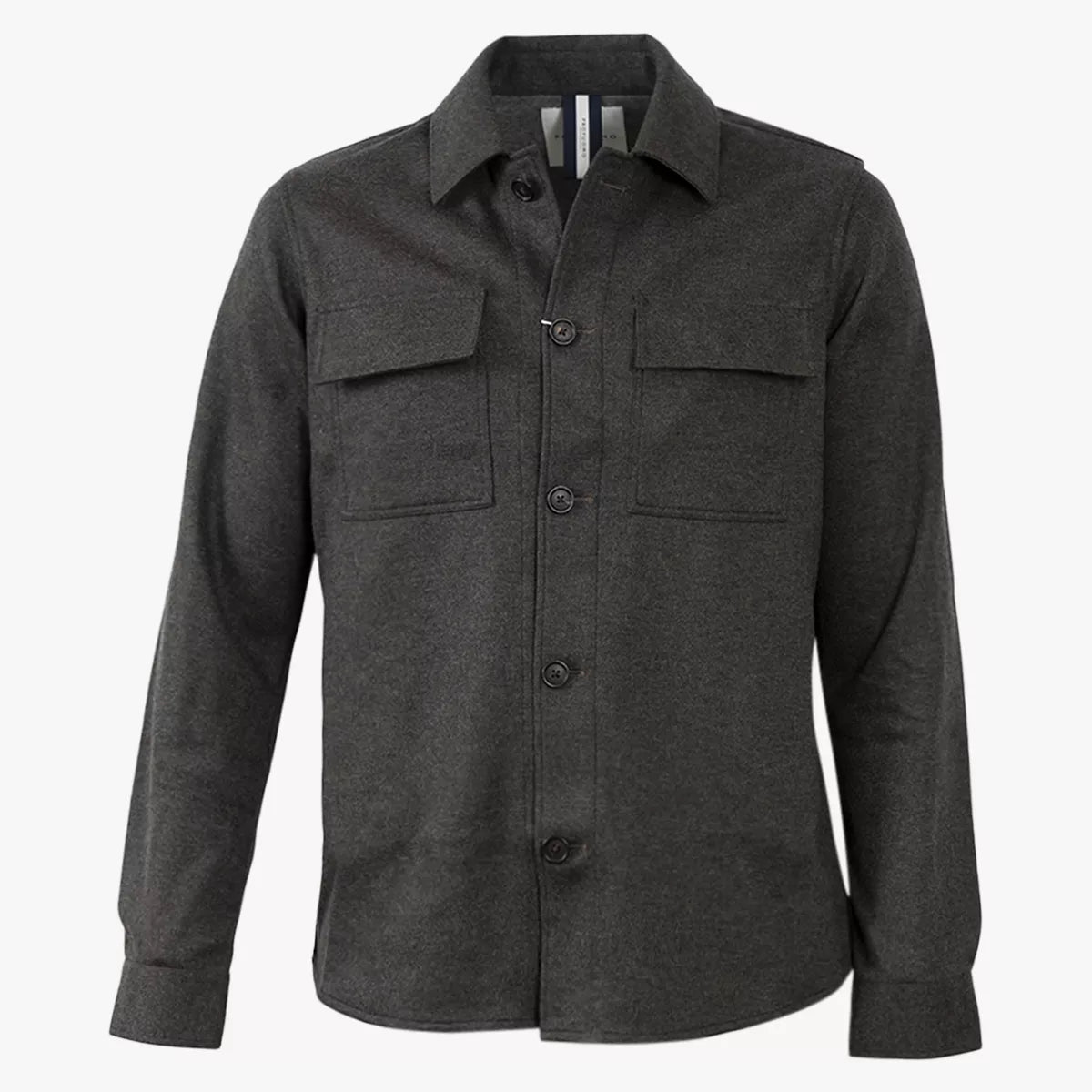 Profuomo Overshirt Bruin | Knitted Shirt