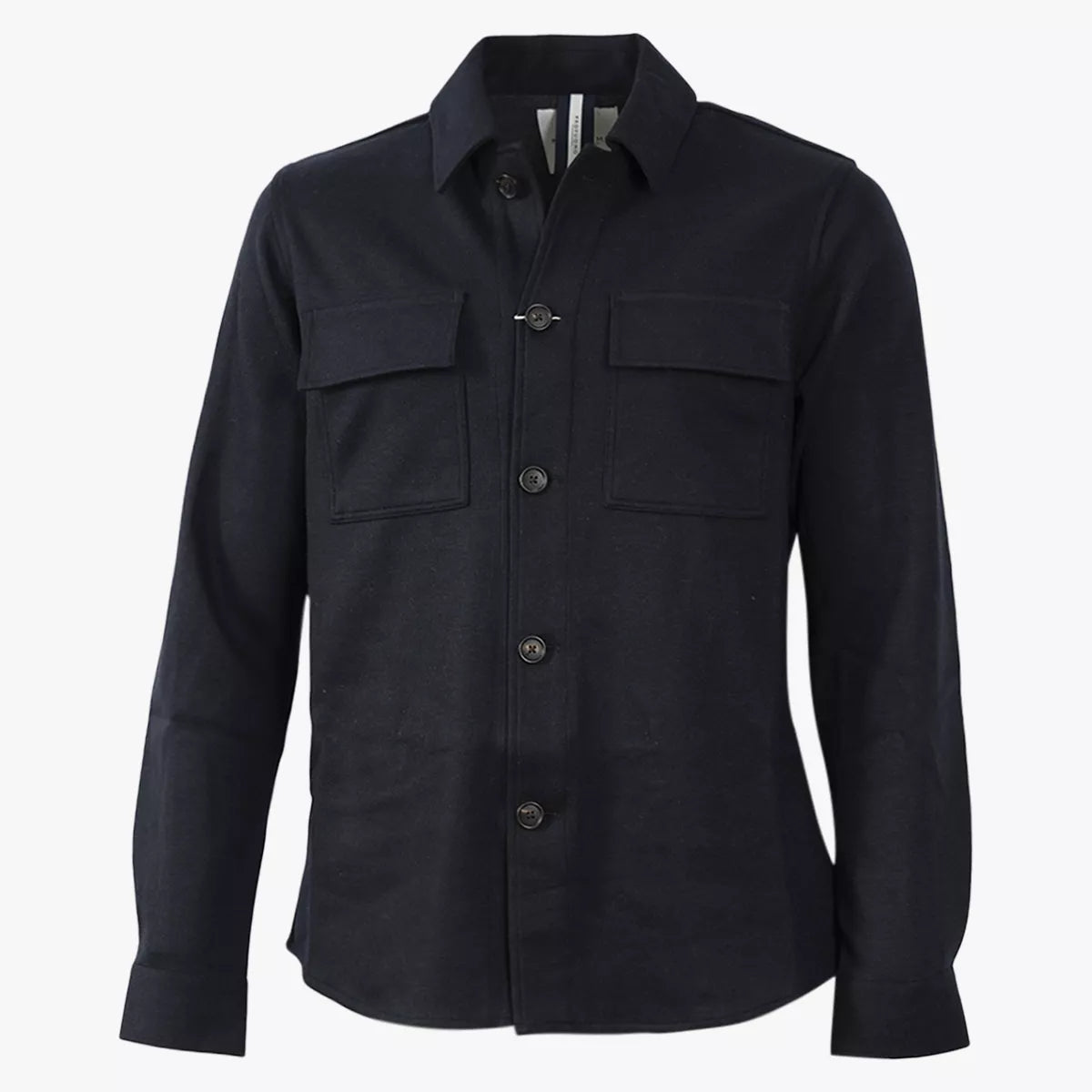 Profuomo Overshirt Donkerblauw | Knitted Shirt