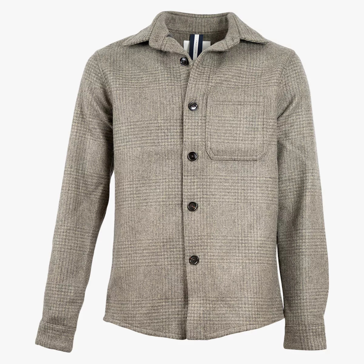 Profuomo Overshirt Groen Geruit