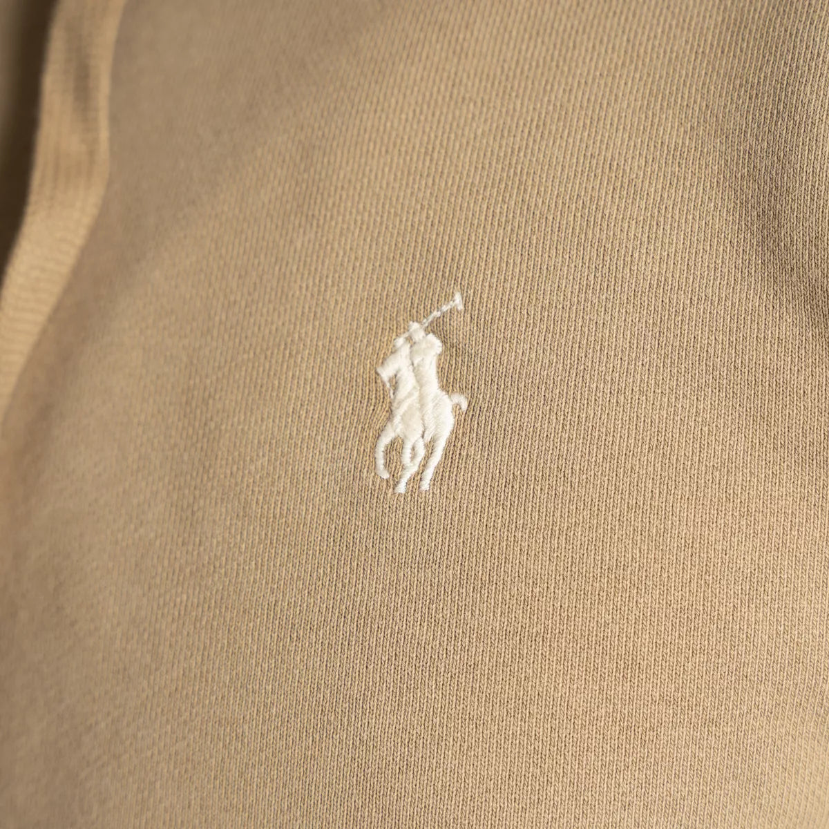 Ralph Lauren Hoodie Beige | Loopback Fleece