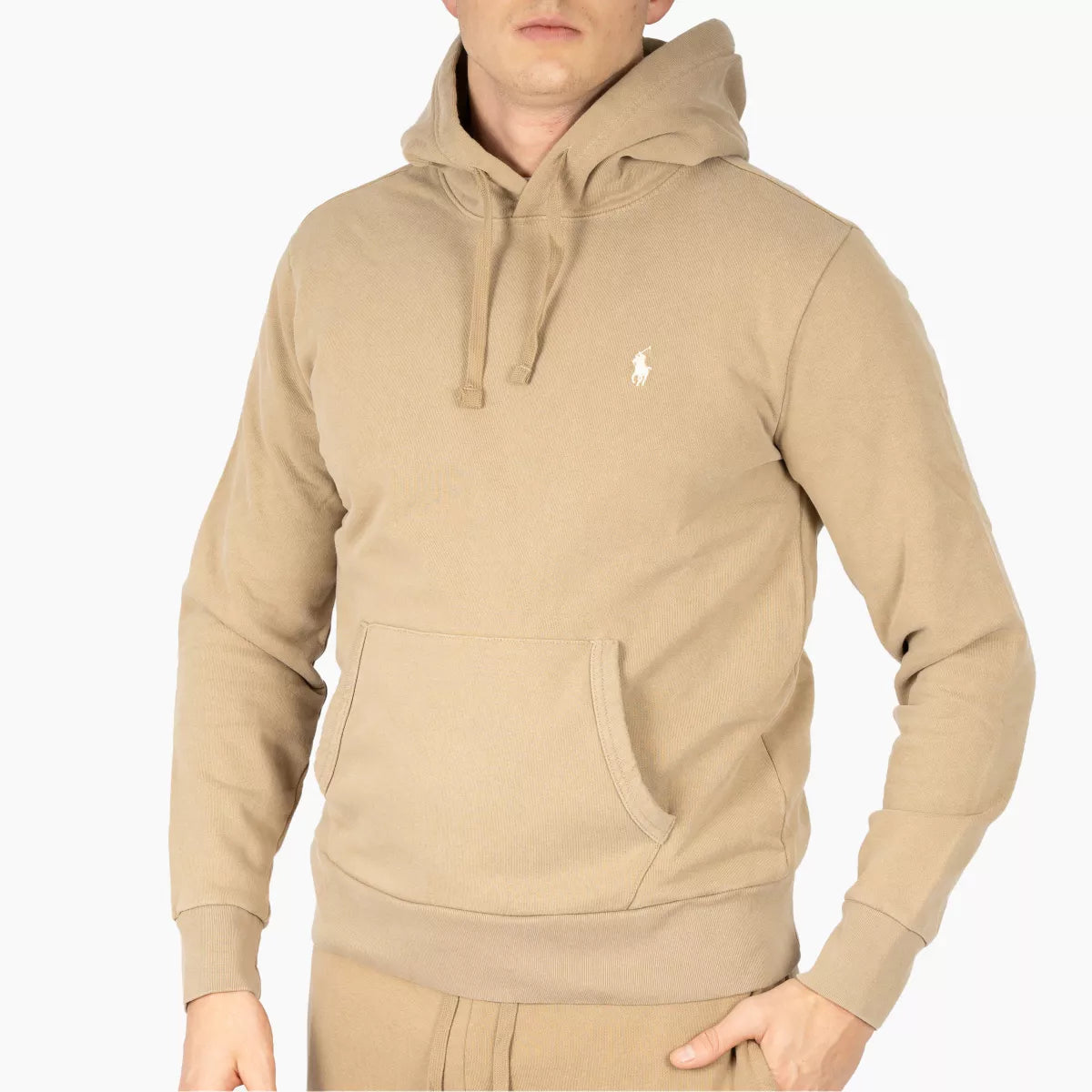 Ralph Lauren Hoodie Beige | Loopback Fleece