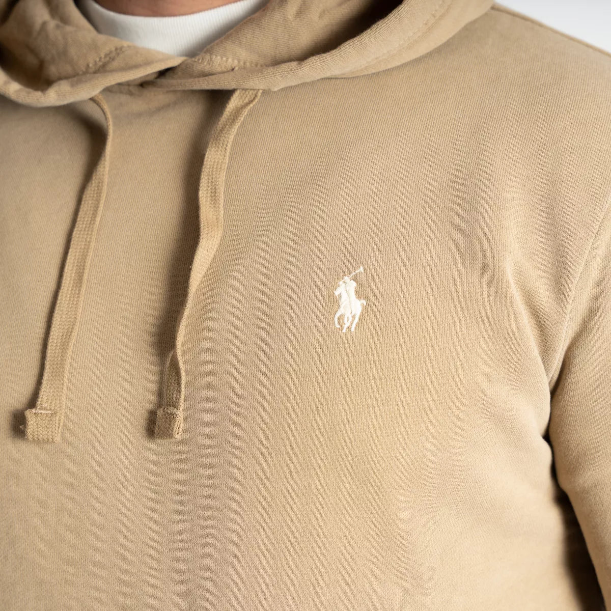 Ralph Lauren Hoodie Beige | Loopback Fleece