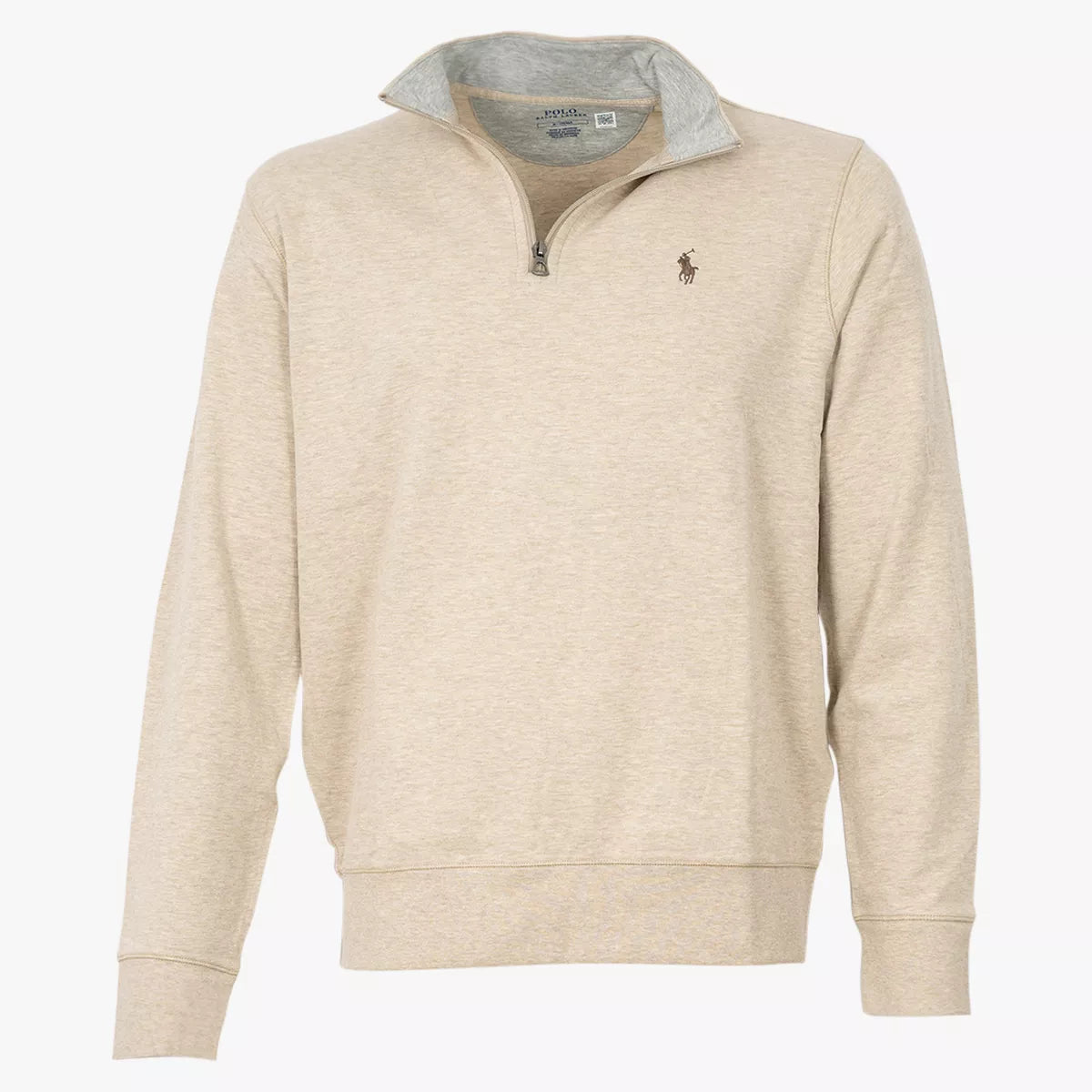 Ralph Lauren Sweater met Rits Beige