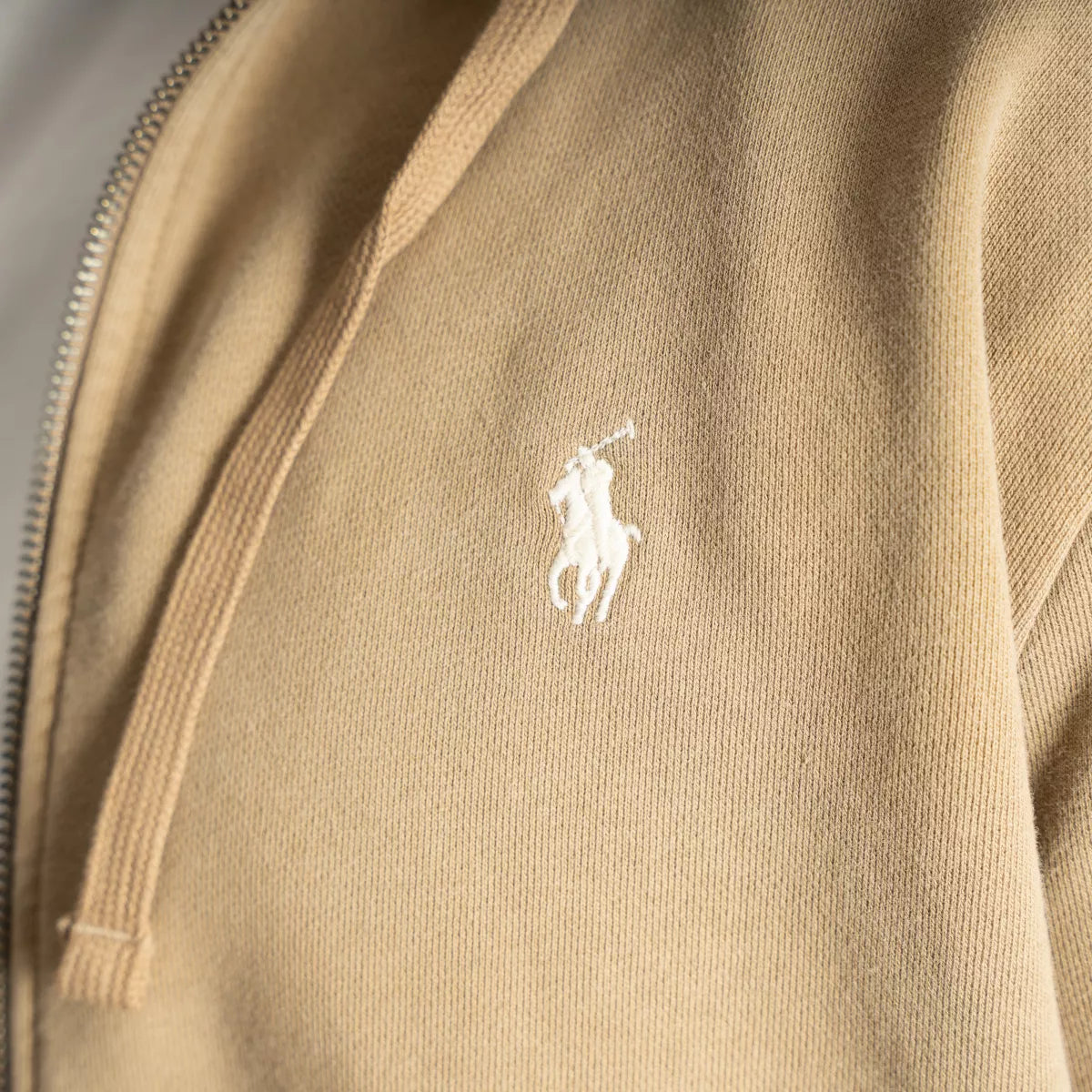 Ralph Lauren Sweatvest Beige | Loopback Fleece