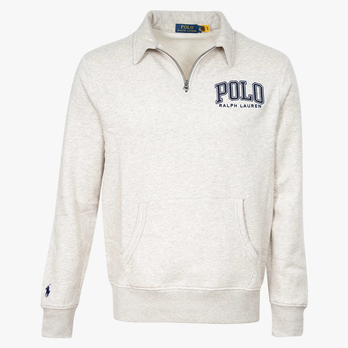 Ralph Lauren Trui met rits grijs