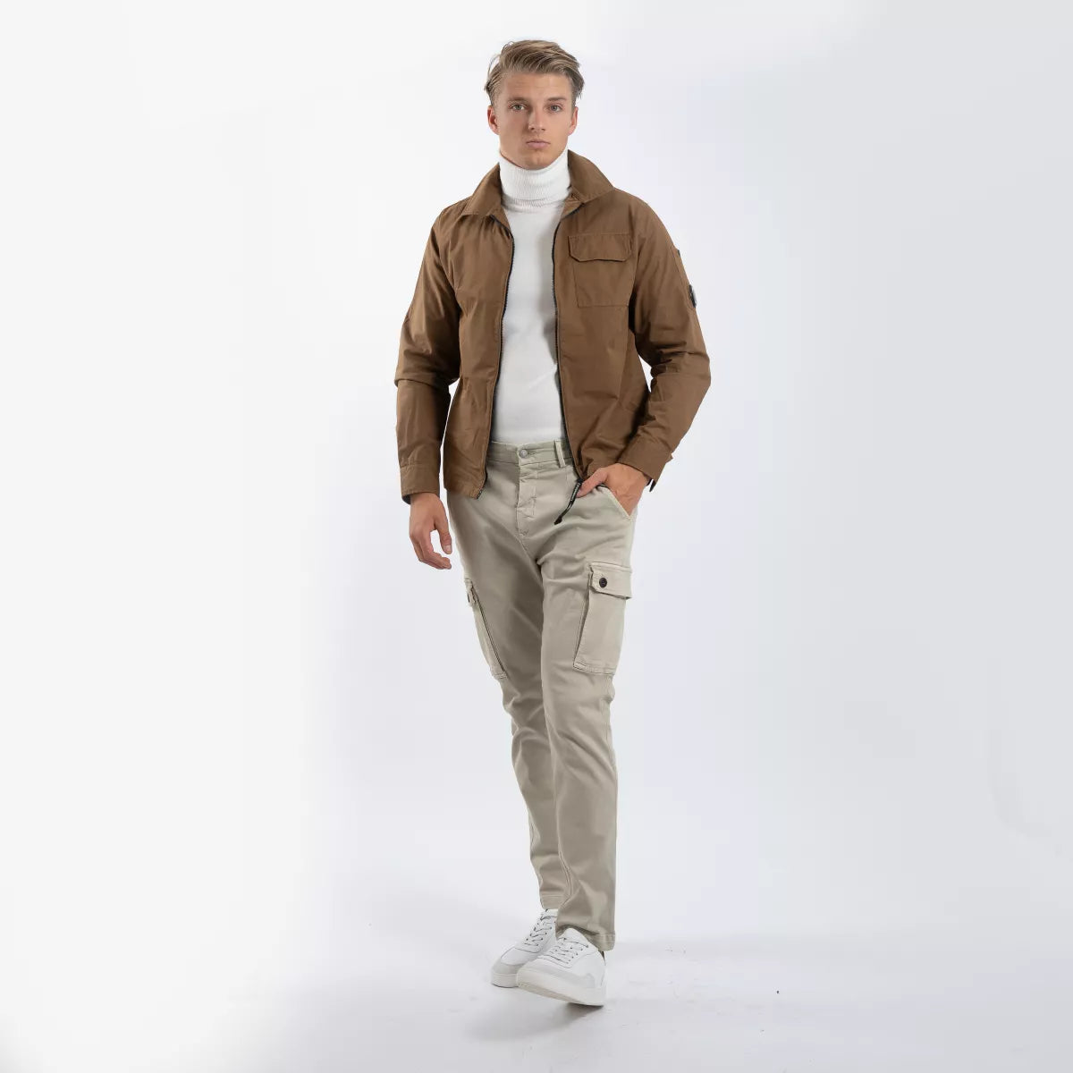 Replay Cargobroek Beige | Jaan Slim Fit